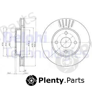 Delphi BG3781 — Brake Disc