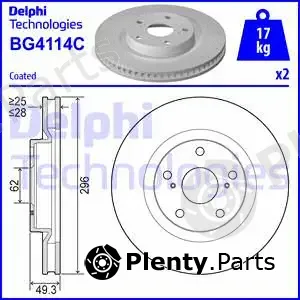 Delphi BG4114C-18B1 — Brake Disc