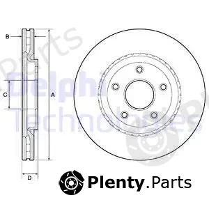 Delphi BG4759C-18B1 — Brake Disc