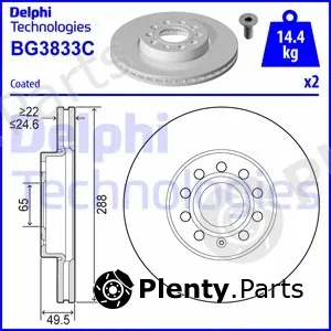 Delphi BG3833C-18B1 — Brake Disc