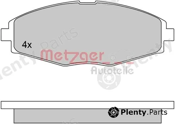 Metzger 1170354 — Brake Pad Set, disc brake