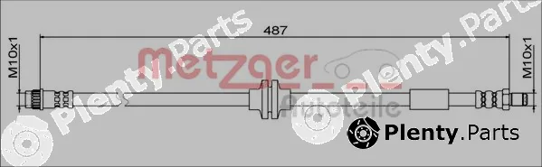 Metzger 4111792 — Brake Hose GREENPARTS
