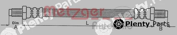 Metzger 4115146 — Brake Hose