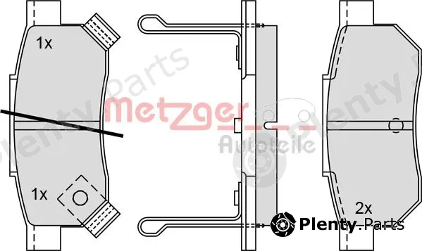 Metzger 1170251 — Brake Pad Set, disc brake