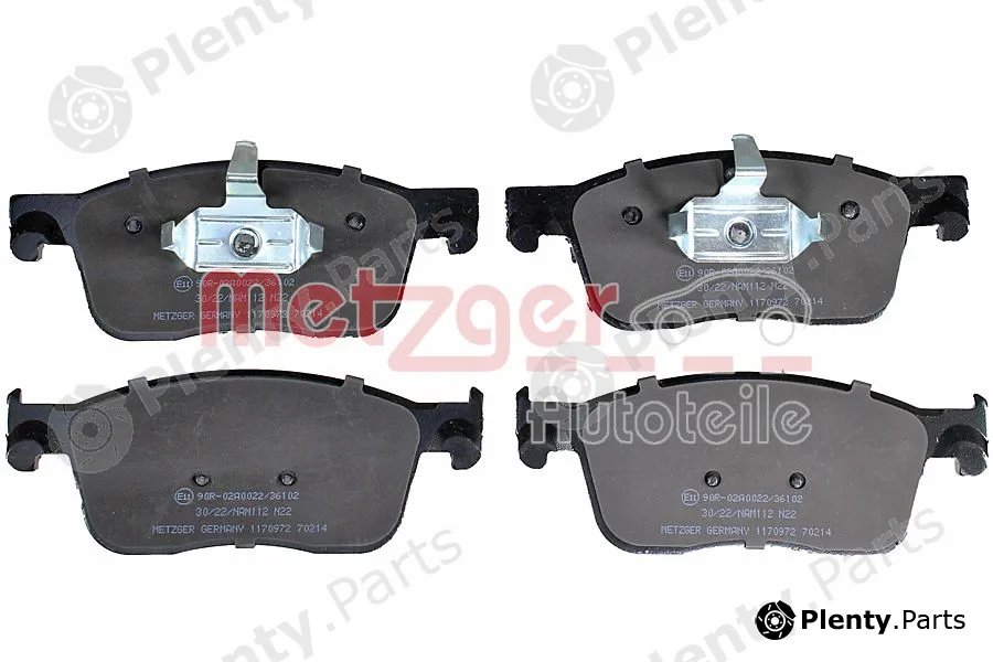 Metzger 1170972 — Brake Pad Set, disc brake GREENPARTS
