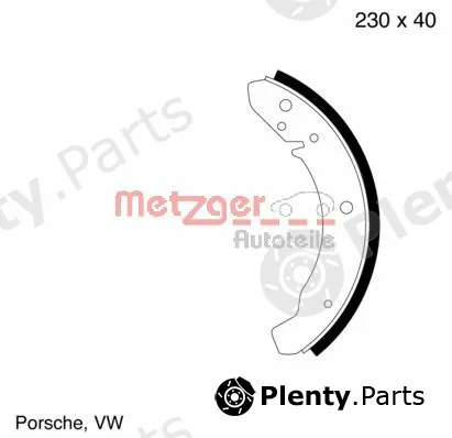 Metzger MG104 — Brake Shoe Set