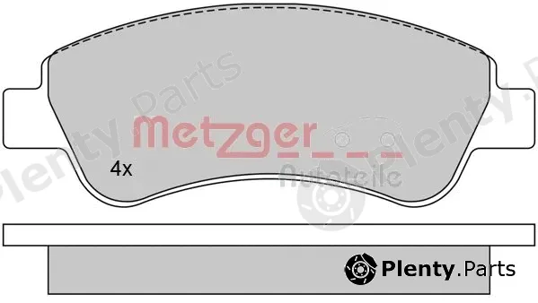 Metzger 1170026 — Brake Pad Set, disc brake GREENPARTS