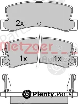 Metzger 1170546 — Brake Pad Set, disc brake