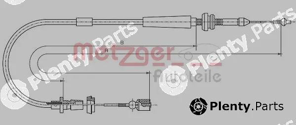 Metzger 10.1011 — Accelerator Cable
