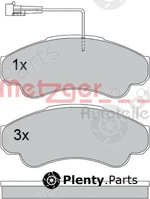 Metzger 1170344 — Brake Pad Set, disc brake