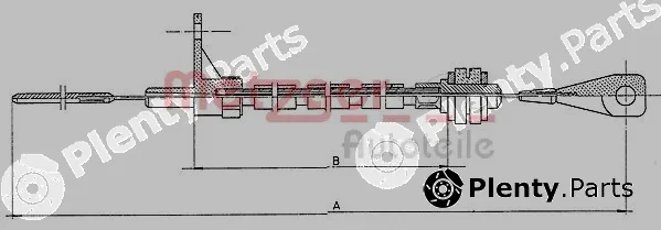 Metzger 11.065 — Accelerator Cable