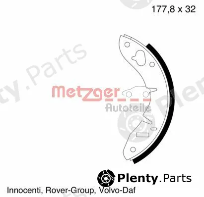 Metzger MG003 — Brake Shoe Set