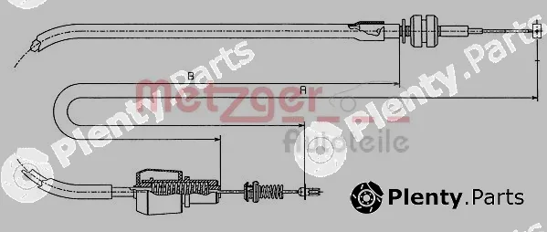 Metzger 11.1247 — Accelerator Cable