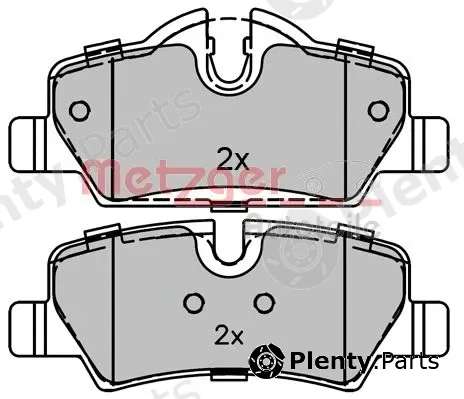 Metzger 1170819 — Brake Pad Set, disc brake
