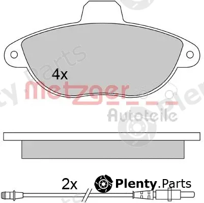 Metzger 1170455 — Brake Pad Set, disc brake