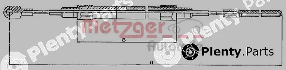 Metzger 10.415 — Cable Pull, parking brake
