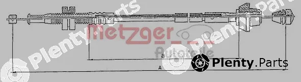 Metzger 10.0152 — Accelerator Cable
