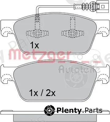 Metzger 1170484 — Brake Pad Set, disc brake