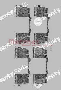 Metzger 109-1730 — Accessory Kit, disc brake pad GREENPARTS