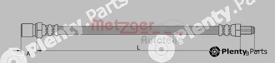 Metzger 4111689 — Brake Hose