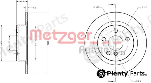 Metzger 6110782 — Brake Disc GREENPARTS
