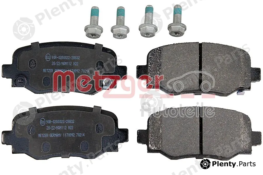 Metzger 1170992 — Brake Pad Set, disc brake