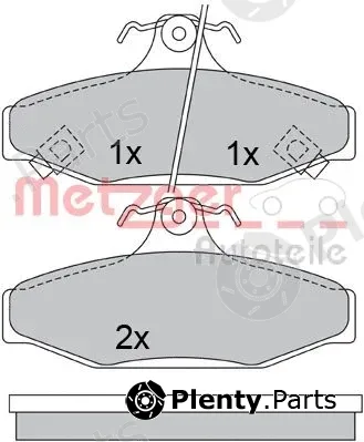 Metzger 1170662 — Brake Pad Set, disc brake