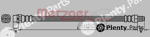Metzger 4111113 — Brake Hose