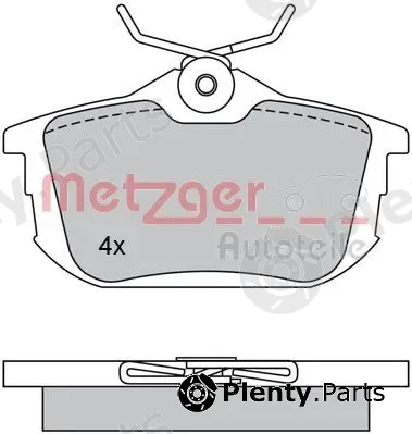 Metzger 1170021 — Brake Pad Set, disc brake