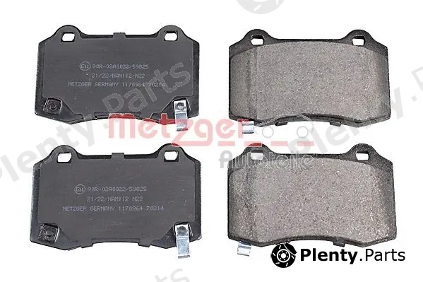 Metzger 1170964 — Brake Pad Set, disc brake GREENPARTS