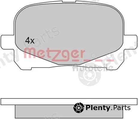 Metzger 1170495 — Brake Pad Set, disc brake