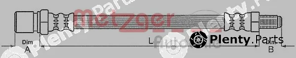 Metzger 4110916 — Brake Hose