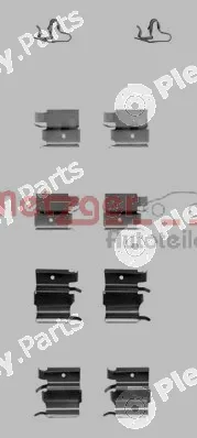 Metzger 109-1240 — Accessory Kit, disc brake pad