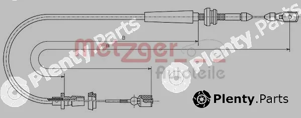 Metzger 10.1013 — Accelerator Cable