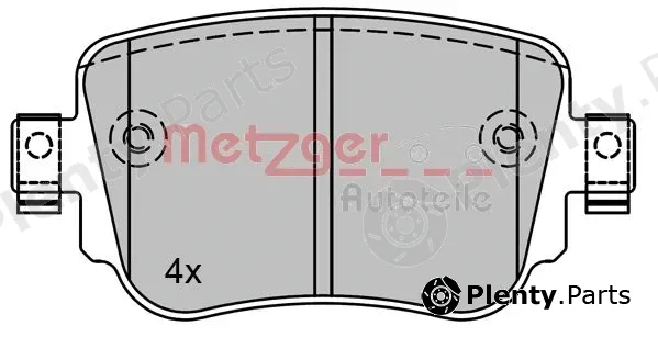 Metzger 1170792 — Brake Pad Set, disc brake
