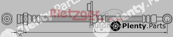 Metzger 4110265 — Brake Hose