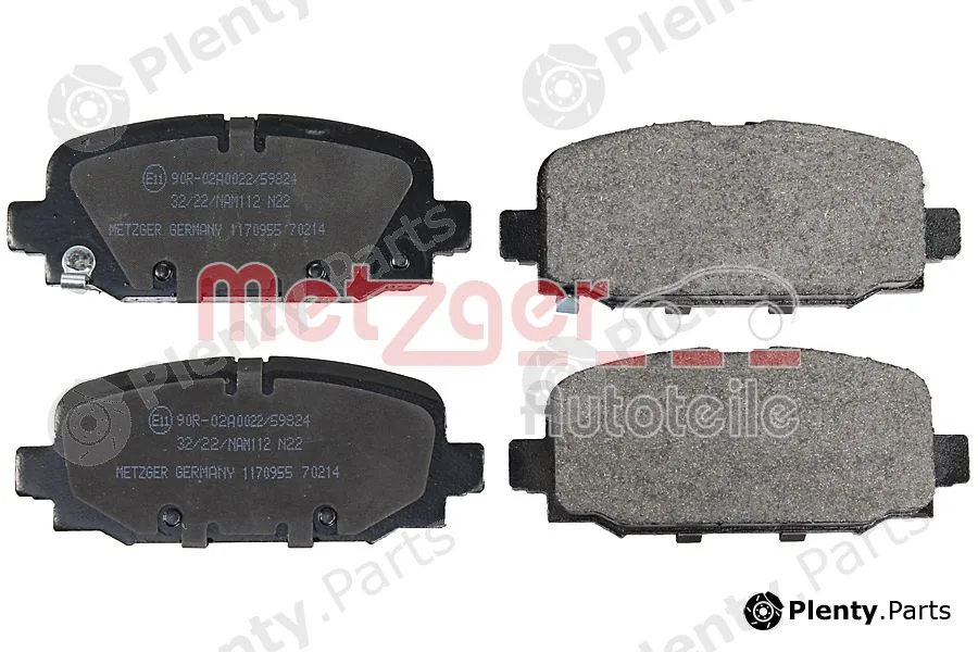 Metzger 1170955 — Brake Pad Set, disc brake