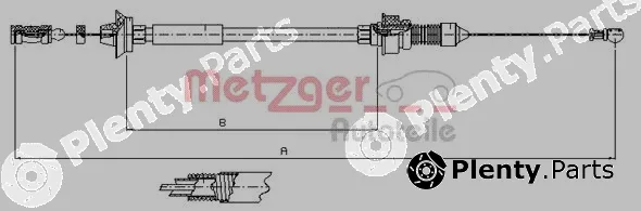 Metzger 1173.7 — Accelerator Cable