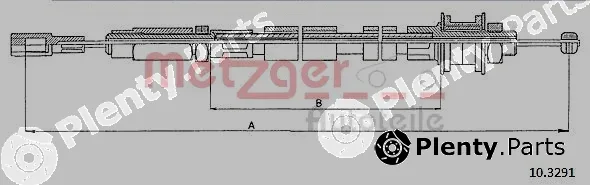 Metzger 10.3291 — Cable Pull, clutch control