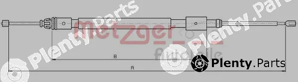 Metzger 10.4716 — Cable Pull, parking brake