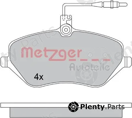 Metzger 1170346 — Brake Pad Set, disc brake