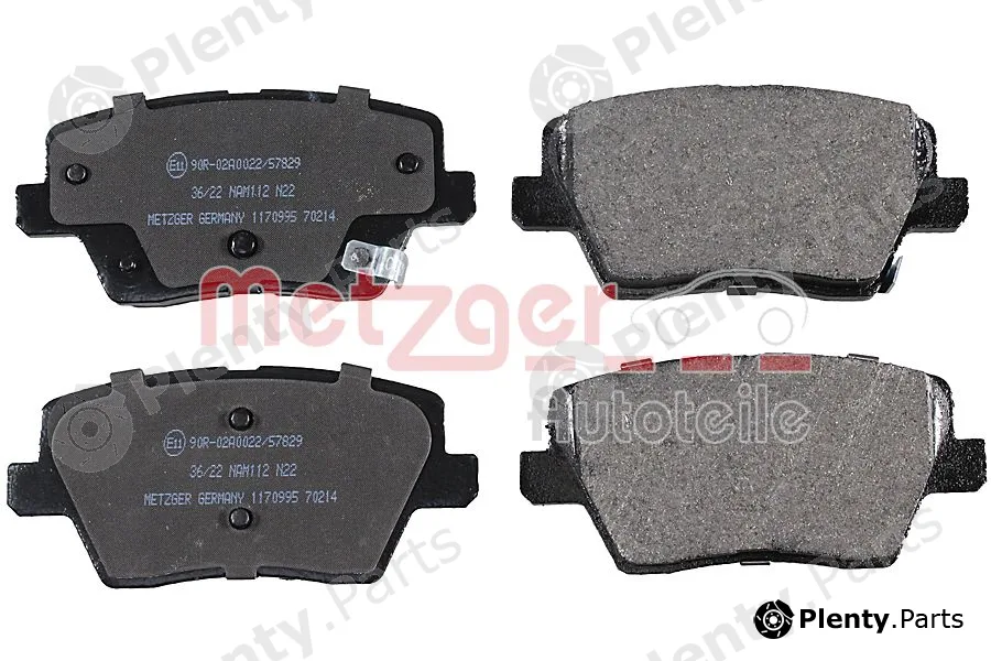 Metzger 1170995 — Brake Pad Set, disc brake GREENPARTS