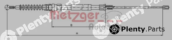Metzger 10.7518 — Cable Pull, parking brake