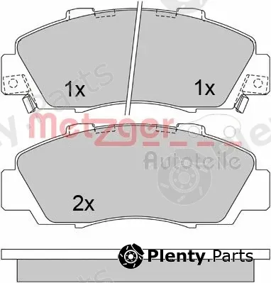 Metzger 1170373 — Brake Pad Set, disc brake