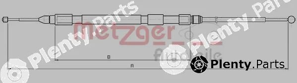 Metzger 10.4157 — Cable Pull, parking brake