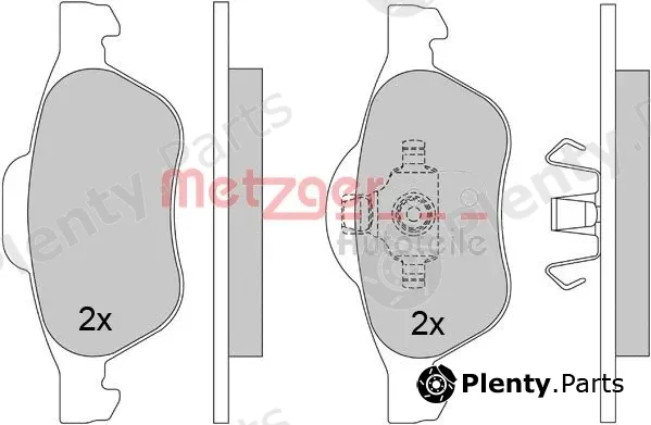 Metzger 1170462 — Brake Pad Set, disc brake