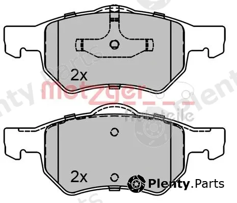 Metzger 1170756 — Brake Pad Set, disc brake