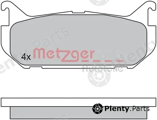 Metzger 1170549 — Brake Pad Set, disc brake