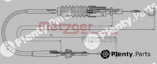 Metzger 14.4305 — Accelerator Cable