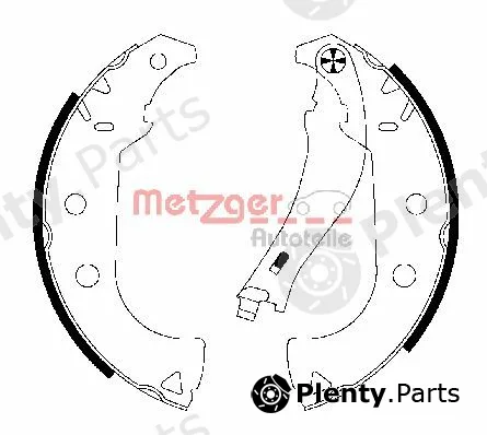 Metzger MG766 — Brake Shoe Set